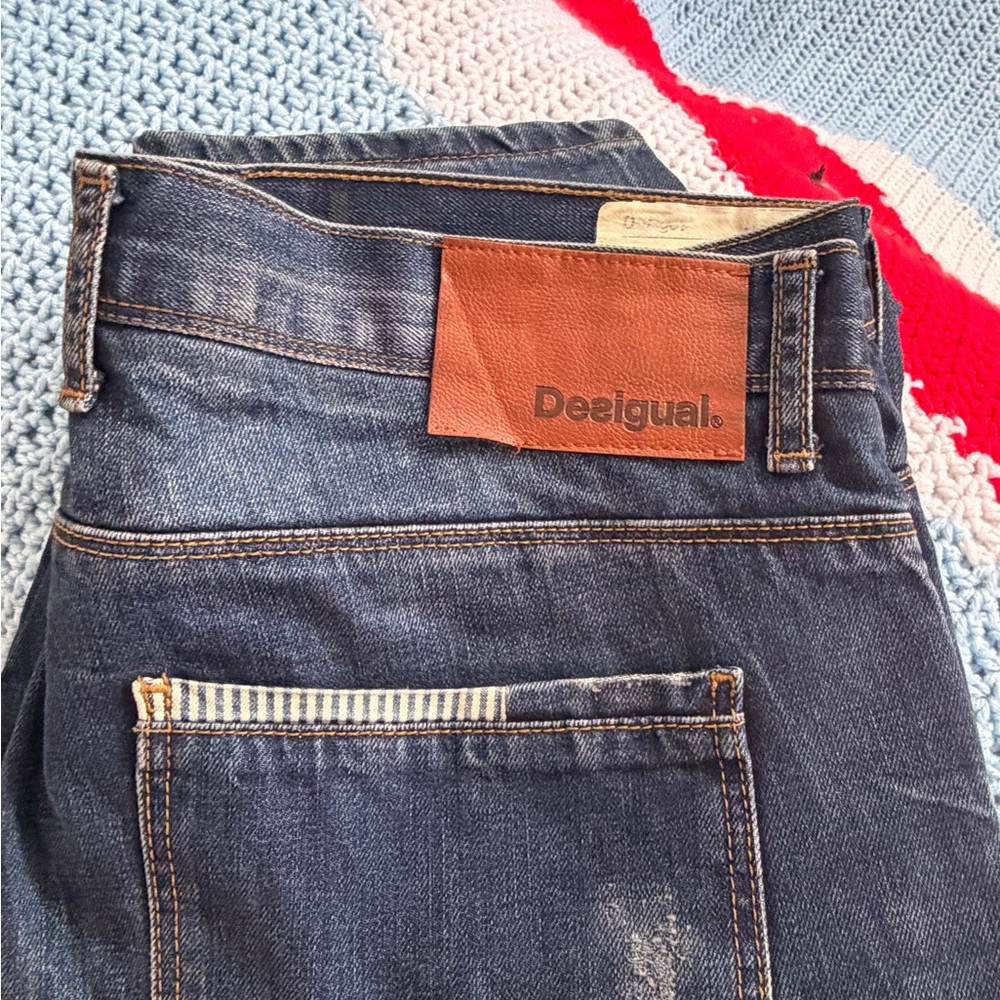 DESIGUAL Patchwork Denim Jeans - image 2